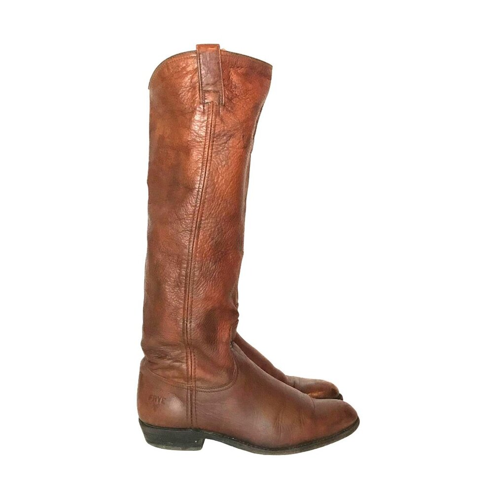 Frye Melissa Womens 7 Brown Leather Tall Knee High Riding Boots